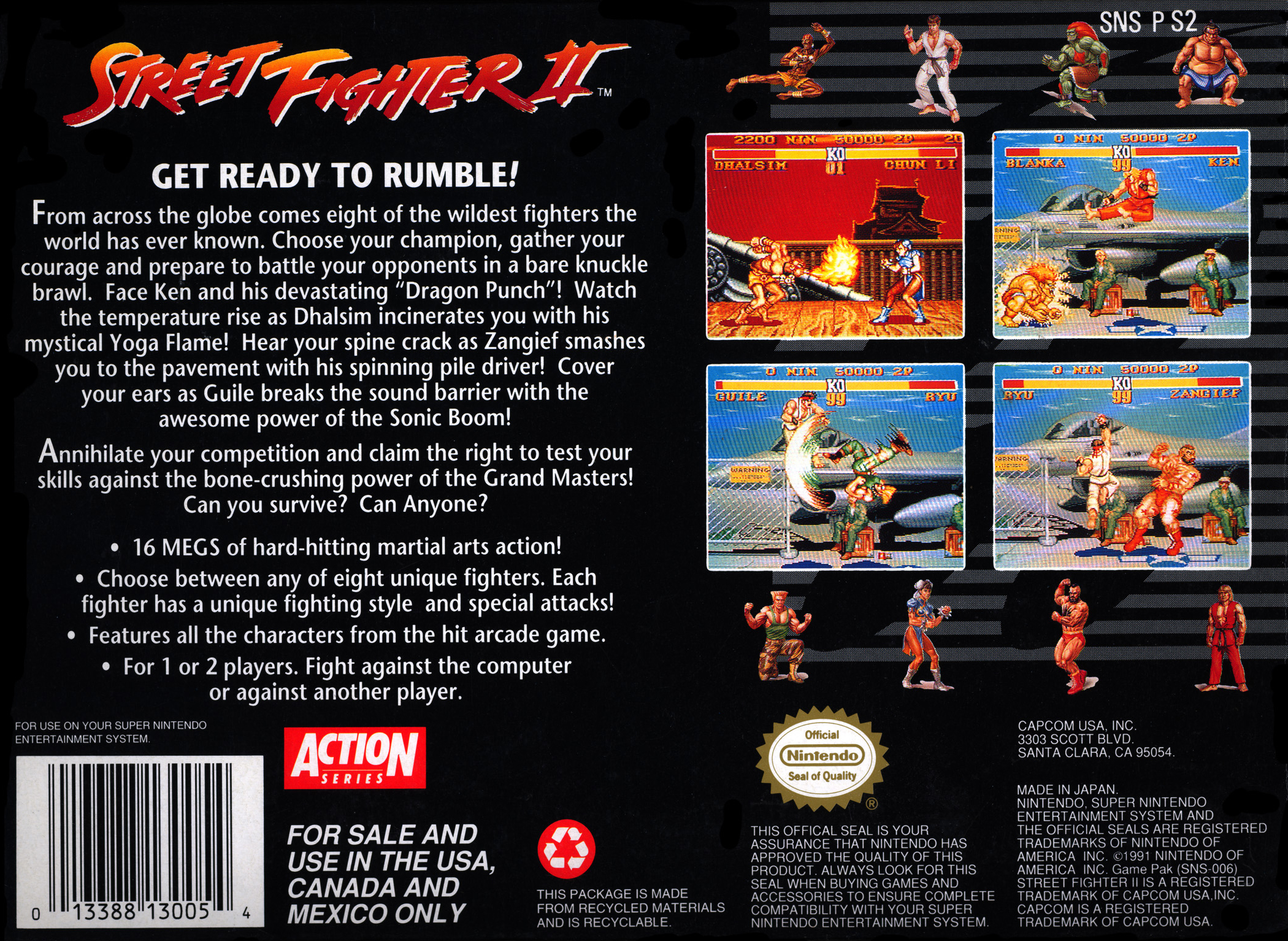 Street Fighter II - The World Warrior (SNES) (gamerip) (1992